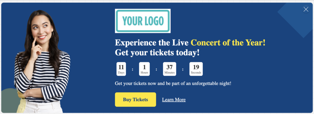Countdown timer customization options